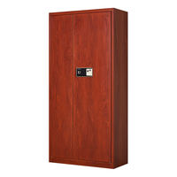  Rockefeller/洛克菲勒 仿木纹指纹锁 钢制办公保密柜  5层