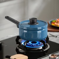 移动端：德世朗 10102DFS-M941A-BU 珐琅奶锅 18cm 宝石蓝