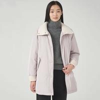 BEANPOLE 女士纯色立领A字直筒型保暖鹅绒羽绒服