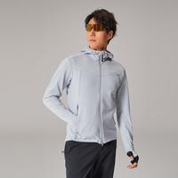 巍德 春秋户外长袖抓绒衣polartec运动保暖男士连帽运动外套