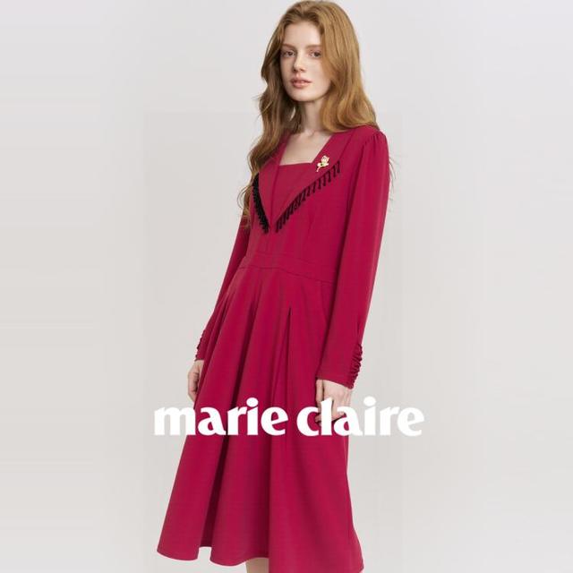 嘉人 设计感洋气轻奢连衣裙女2025秋季新款高级感时尚气质流苏长裙