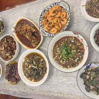 拓 牌黑马刀具套装菜刀家用厨房刀具刀架全套厨具67层大马士革钢刀