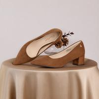 reemoor 2026春夏新款法式尖头玛丽珍鞋粗跟舒适增高跟鞋女鞋