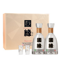 今世缘 国缘四开 42度 幽雅醇厚型白酒 500ml*2瓶 礼盒装