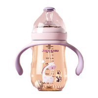 JORE BABU 小袋鼠巴布 CF422-2 PPSU奶瓶 260ml 玫瑰粉 6月+