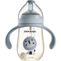 JORE BABU 小袋鼠巴布 CF423 PPSU奶瓶 260ml 冰水蓝 6月+