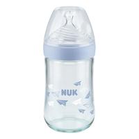 NUK 40.745.723 玻璃奶瓶 240ml 蓝色 0-6月