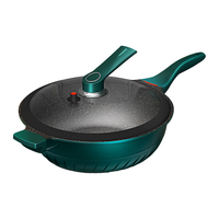 MEHDE 迈赫德 微压系列 炒锅(32cm、不粘、有涂层、铝合金、黑色)