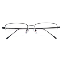 HAN 汉 J81882 枪灰色纯钛眼镜框+1.60折射率 非球面防蓝光镜片