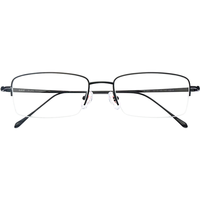 HAN 汉 J81882 纯黑纯钛眼镜框+1.67折射率 非球面防蓝光镜片