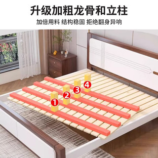  标勋 现代简约 双人床+弹簧床垫 宝马灰床+20CM弹簧床垫 1.2米*2米