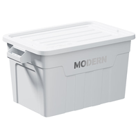  稻草熊 抗压 收纳箱  砂石灰+银白色+酒红色 砂石灰+银白色+酒红色【小号】