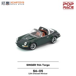 拓意 POPRACE S6-05-Singer964Targa-绿色 1/64 合金模型