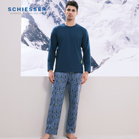 SCHIESSER/舒雅 纯棉亲肤 男士睡衣套装 L