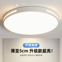 索亚达 2025年新款主卧室灯 LED吸顶灯 白横线圆 Φ40cm 高光36w