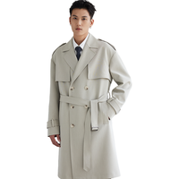  a.b.x 双排扣 风衣