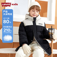 Levi's 儿童羽绒服男女童2024冬季保暖童装 黑美人 140 /68(S)
