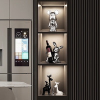 贝汉美 酒柜装饰品摆件工艺品 4件套A