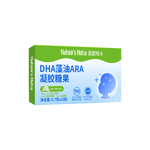  Nature’s Nutra/莱思纽卡 儿童藻油DHA凝胶糖果  10粒