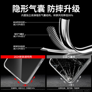  Apple/苹果 高清透明持久不发黄 iPhone16ProMax手机壳  硅胶
