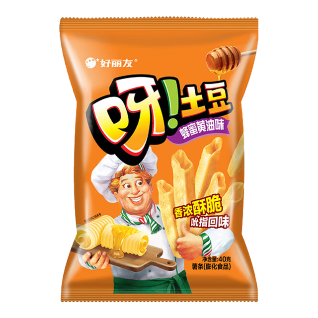 好丽友 呀土豆 薯条 蜂蜜黄油味 40g