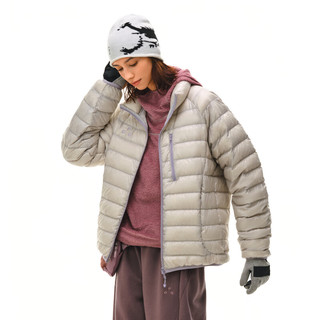  FPA 保暖 羽绒服  米灰色 M