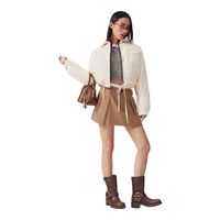Levi's/李维斯 美式复古 女士羽绒服 杏色 M