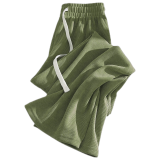 真维斯 加绒保暖 女士阔腿裤  豆绿 L 豆绿 纯色