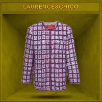  Laurence & Chico 手工抽纱 女士真丝外套