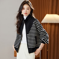  Gemila/歌米拉 立领 女士针织开衫 黑色 M