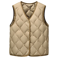  SNOWFLYING/雪中飞 隐藏式拉链 女士羽绒马甲 卡其色 L 165/88A