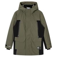 MARK FAIRWHALE 马克华菲 男士中长款羽绒服 7111-15027101-512 军绿 S