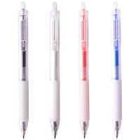 Snowhite 白雪 G-302 按动中性笔 白杆蓝芯 0.5mm 12支装