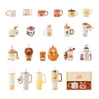STARBUCKS/星巴克 小熊甜品屋系列 不锈钢吸管杯