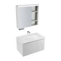 国家补贴：九牧 陶瓷一体盆智能抗菌洗脸盆柜组合 90cm A2741-15AX-Z5