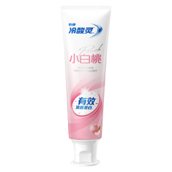 冷酸灵 去渍亮白 牙膏  沁甜白桃味 180g 小白桃180g
