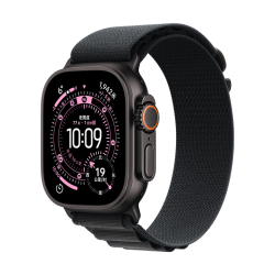 Apple Watch Ultra 3 GPS+蜂窝网络 49mm黑色钛金属 黑色高山回环式表带 智能手表