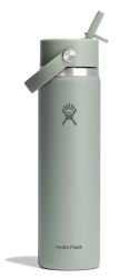 Hydro Flask 保温杯不锈钢大容量吸管盖便携运动水杯成人户外健身709ml鳄梨绿