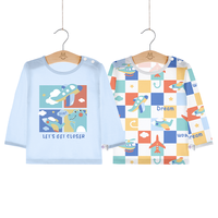 圆圆猫 纯棉 儿童长袖T恤