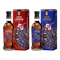  Loch Lomond/罗曼湖 英国原瓶 苏格兰单一麦芽威士忌套装 蛇年12年+18年套装