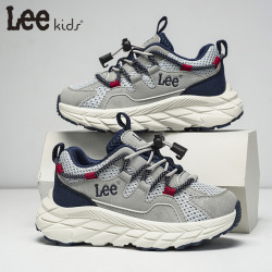 LEE KIDS 童鞋 限时5折 运动防滑老爹鞋 灰蓝