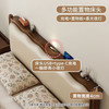  梵宜 法式复古波浪床软靠 实木床+1柜+保脊山棕弹簧床垫 【满铺床板】实木床+1柜+保脊山棕弹簧垫 1.5*2.0m