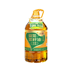 爱菊 小榨低芥酸菜籽油非转基因物理压榨食用油5L