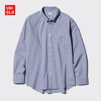 优衣库 男士长绒棉格子衬衫 473281