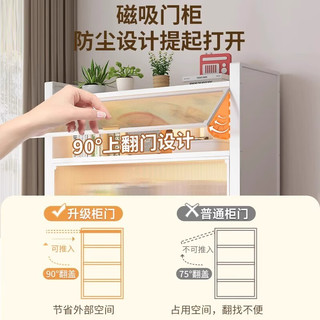  CHUSHIYOU/厨事优 防尘 钢制书架 储物柜 防尘置物书柜 【5门6层】高183cm