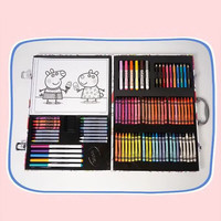 绘儿乐 儿童美术绘画画笔套装7-14岁男小猪佩奇创意礼盒（95件装）