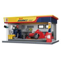  CaDA/咔搭 C66034 授权 积木模型  壳牌维修站