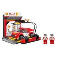  CaDA/咔搭 C66035 壳牌授权 积木拼装摆件  壳牌整备站