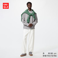  UNIQLO/优衣库 宽松廓形 男士牛仔裤 01 乳白色 35 /175/88A