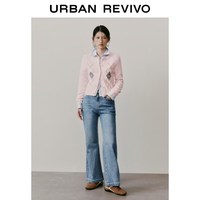 URBAN REVIVO 学院风 女士针织开衫